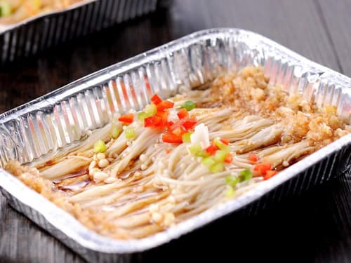 广南锡纸烤金针菇